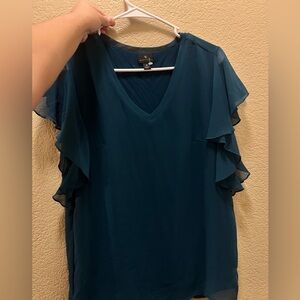 Worthington Deep Teal Blouse